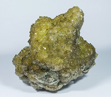 Fluorite with Baryte. Rear