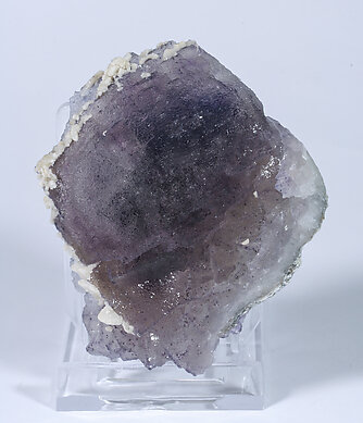 Fluorite with Calcite. Front