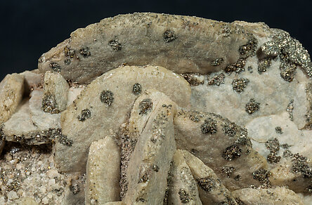 Siderite with Pyrite and Quartz. 