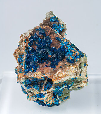 Veszelyite with Hemimorphite. 