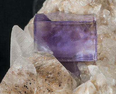 Fluorite with Calcite. 