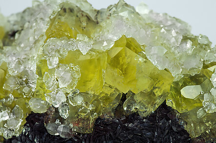 Fluorite with Quartz and Siderite. 