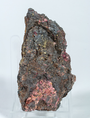 Gold (variety electrum) with Erythrite. 