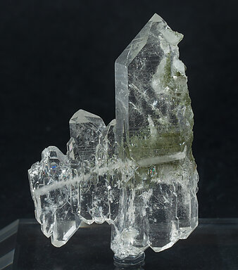 Quartz (doubly terminated and faden variety) with Chlorite. Front
