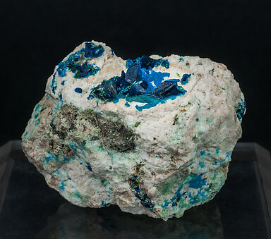 Veszelyite with Hemimorphite. Front