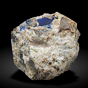 Veszelyite with Hemimorphite. Front / Photo: Joaquim Calln