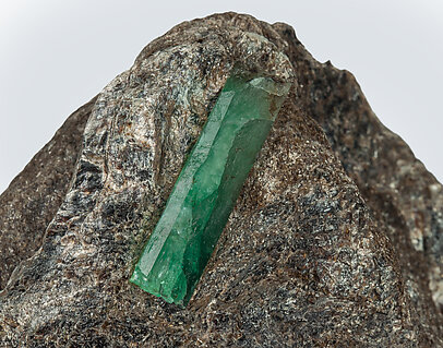 Beryl (variety emerald) with Biotite. 