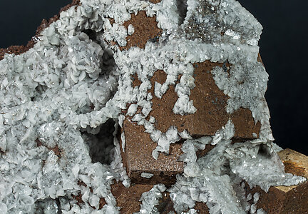 Dolomite (variety Fe-bearing dolomite) with Calcite. 