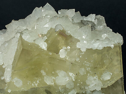 Fluorite with Quartz and Pyrite. 