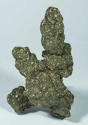 Pyrite with Calcite. Front