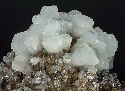 Calcite with Baryte and Pyrite. 