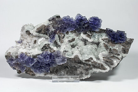 Fluorite with Quartz. 