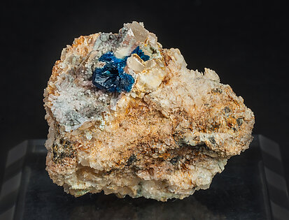 Veszelyite with Hemimorphite and Quartz. 