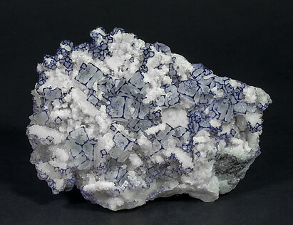 Fluorite with Dolomite. 