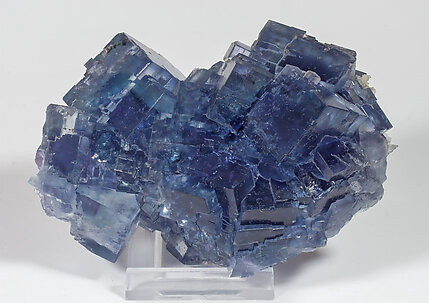 Fluorite with Quartz. Side