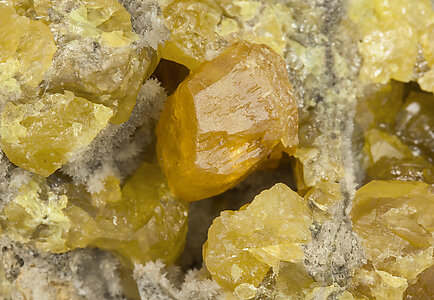 Sulphur with Calcite. 