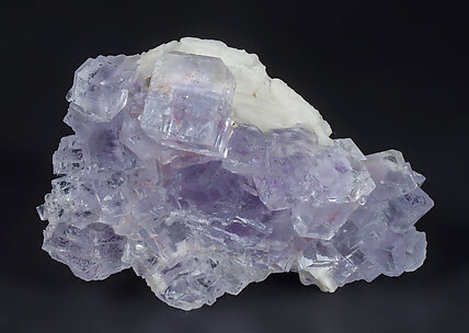 Fluorite with Baryte. Side