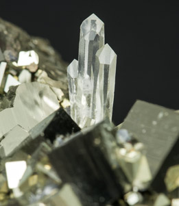 Pyrite with Quartz. 