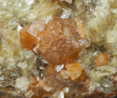 Scheelite with Muscovite and Quartz. 