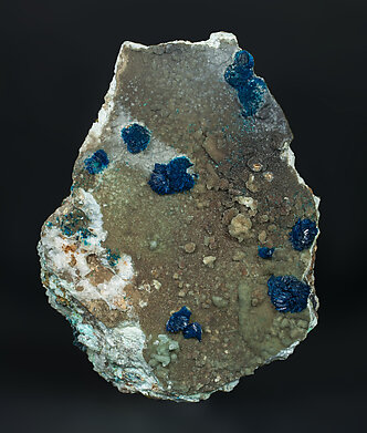 Veszelyite on Hemimorphite. Front