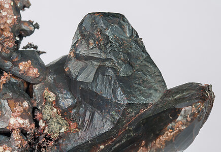 Copper with Tenorite and Calcite. 