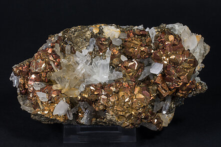 Pyrite with Quartz and Calcite. 
