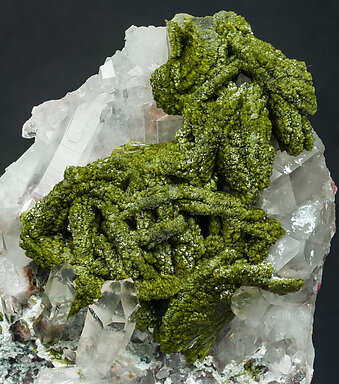 Epidote with Quartz and Feldspar. 