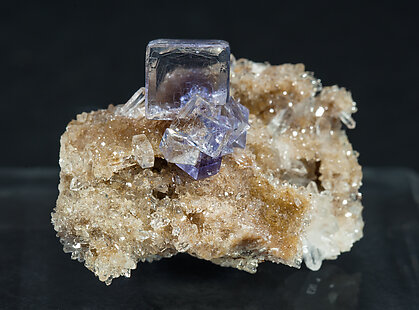 Fluorite with Quartz. 