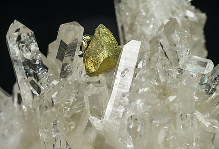 Chalcopyrite on Quartz. 