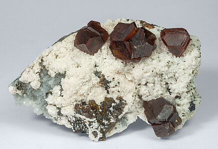 Sphalerite with Calcite and Quartz. 