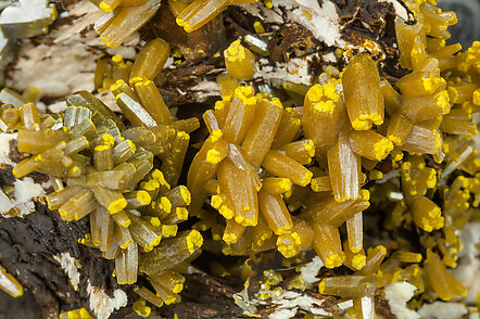 Pyromorphite with Baryte. 