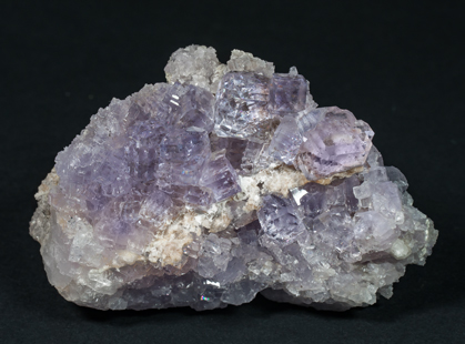 Fluorite with Quartz. 