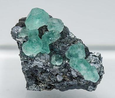 Geocronite with Fluorite. 