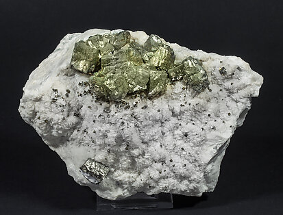 Pyrite with Calcite. 