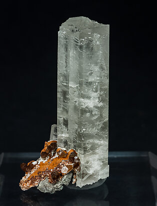 Aragonite with Quartz (variety hematoide). Side