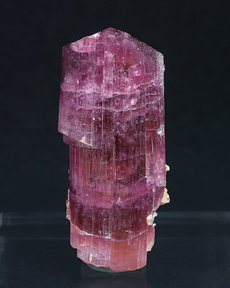 Elbaite-Schorl Series (variety rubellite) with Microcline. Front