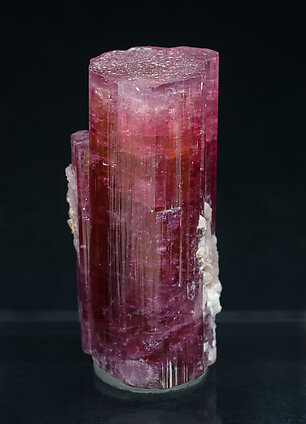 Elbaite-Schorl Series (variety rubellite) with Microcline. Rear