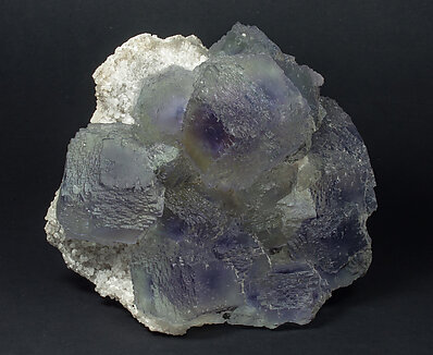 Fluorite with Quartz. 