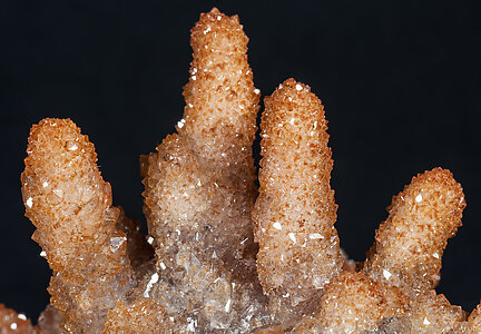 Quartz with iron oxides inclusions. 