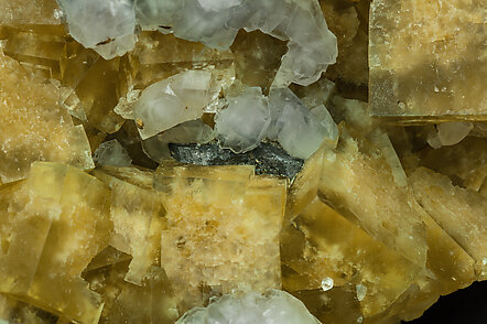 Fluorite with Quartz and Galena. 