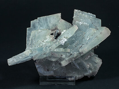 Baryte with Pyrite and Quartz. Rear