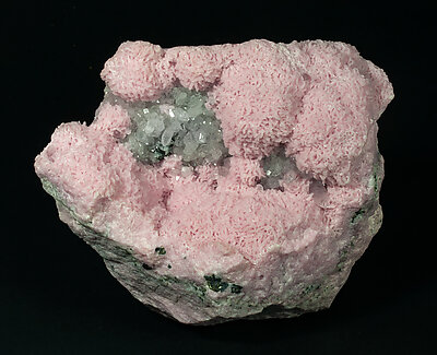 Rhodochrosite with Quartz and Sphalerite. 