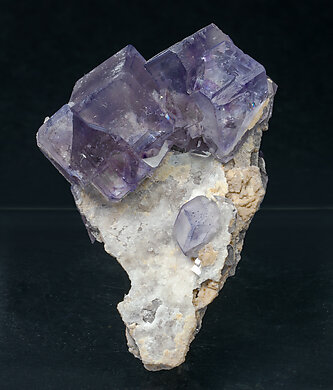 Fluorite with Calcite. 