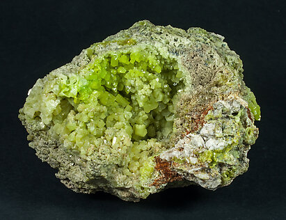 Pyromorphite with Baryte. 