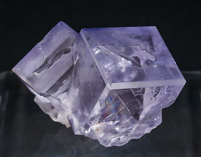 Fluorite with Quartz. Side