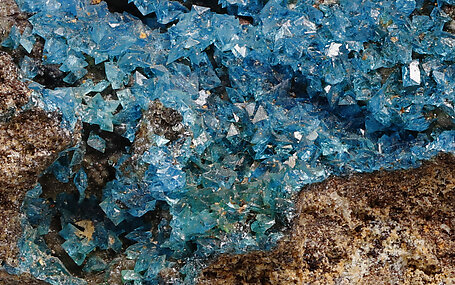 Liroconite. Detail / Photo: Joaquim Calln