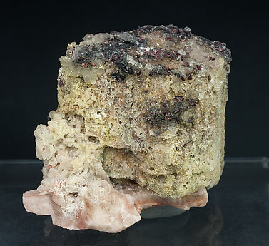 Microcline with Hematite and Quartz. Front