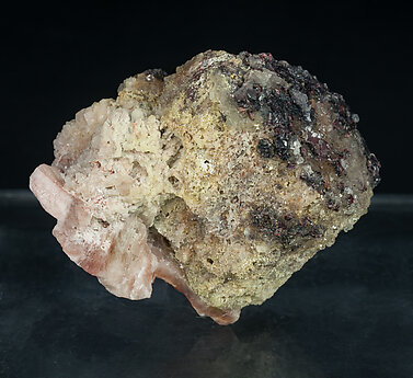 Microcline with Hematite and Quartz. Side