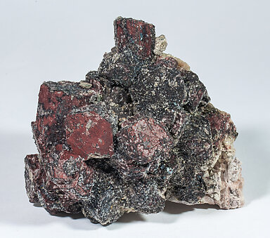Microcline with Hematite and Quartz. 