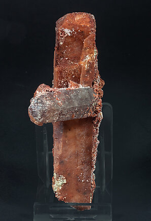 Microcline with Quartz (variety smoky). Side